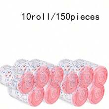 15/45/75/150 pièces Sacs poubelle à cordon, pour petite cuisine, salle de bain, chambre, extra résistants, sacs poubelle sans odeur, sacs poubelle jetables, doublures de poubelle, fournitures de nettoyage, usage professionnel, pour cuisine, salon, salle de bain, bureau et hôtel