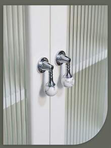 Cirelle 1 件白色大理石橱柜把手 - 现代拉手，耐用拉手，适用于梳妆台床头柜办公室，耐用拉手，适用于厨房岛浴室 - 彩色 - 查看 4