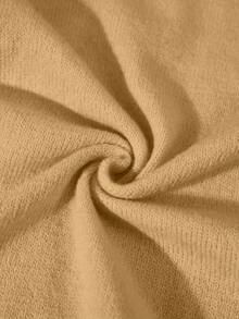 Lyxana Women's Versatile Colorblock Long Sleeve Knitted Cardigan, Autumn/Winter - Khaki - View 6