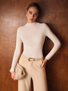 MOTF PREMIUM SLIM FIT PULLOVER SWEATER - White - View 9