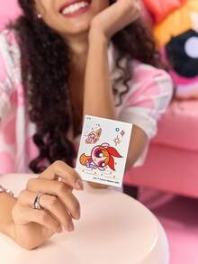 THE POWERPUFF GIRLS X SHEIN FanGlow Blossom 1pc Colorful Cartoon Tattoo Sticker Suitable For Shoulder, Neck, Clavicle, Arm, Body Art, Temporary Waterproof Simulation Tattoo Sticker - Multicolor - View 4