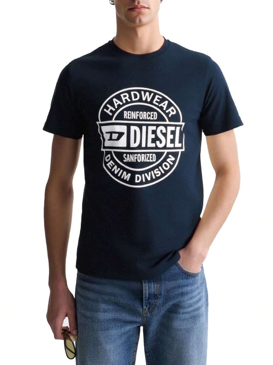 Diesel Men's T-Shirts Dark Blue - Navy Blue - View 1