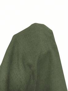 GlowEve CURVE 大码休闲通勤纯色夹克 - 綠色 - 查看 6