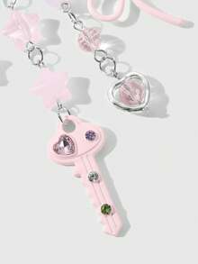 ROMWE Kawaii Keyrings & Keychains - Pink - View 13