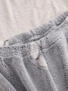 Teenage (Boys) Pajama Set, Long Sleeve Sweatshirt And Pants, Fleece Fabric, Pullover Style, Casual, Football Pattern Teen Pajamas Set