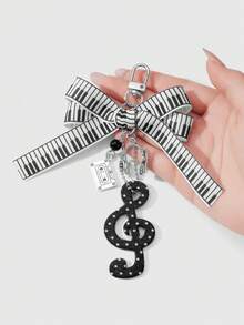 ROMWE Anime Keyrings & Keychains - Black and White - View 4