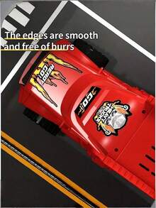 Foldable Stunt Launcher Car Toy - Inertia Powered Construction Truck With 8 Random Mini Vehicles, Gift For Boys Girls Age 3-6 Years Old