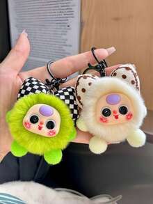 Exquisite Bow Keychain - Playful Aesthetic Car Accessories, Feminine Animal Decor, Adorable Handheld Charm, Unique Fashion Gift For Women - Multicolor - View 5