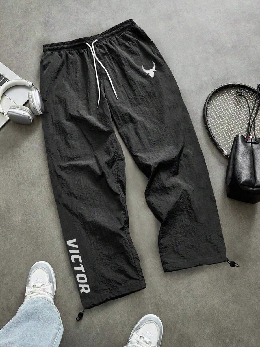 Sport MetroGents 男士运动裤，时尚健身服跑步裤休闲裤 - 黑色 - 查看 1