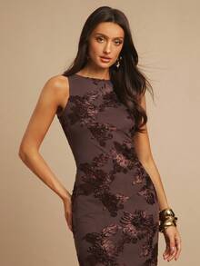 Silquee Women's Sexy Brown Floral Heavy Embroidery Backless Tie Party Dress, Simple And Elegant Square Neck Backless Sleeveless Dress, Suitable For Parties, Gatherings, Dates, Going Out, Wedding Guest Dresses For Women, Wedding Guest Dresses, Wedding Guest Dresses, Women's Birthday Dresses, Date Night Clothes, Women's Brown Backless Dress, Brown Backless Dress, Brown Dress, Brown Embroidered Dress, Popular Keywords Brown Wedding Guest Dress Chocolate Brown Maxi Dress Chocolate Brown