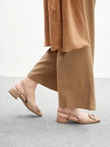 CUCCOO BIZCHIC Women's Fashion Versatile Pointed Toe Flat Shoes For Christmas Spring Shoes - Apricot - View 4