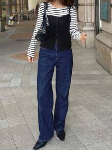 FRIFUL 女士纯色前扣休闲针织吊带背心，秋冬 - 灰色 - 查看 3