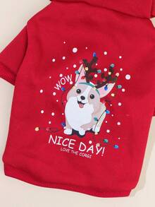 PETSIN 1pc Cute Pet Christmas Sweatshirt - Multicolor - View 6