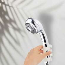 1pc Silicone Shower Bracket Shower Head Holder, Shower Head Suction Cup Holder Silicone Relocatable Wall Shower Head Holder Without Drilling Adhesive Mount Bracket For Kid Adult - Multicolor - View 7