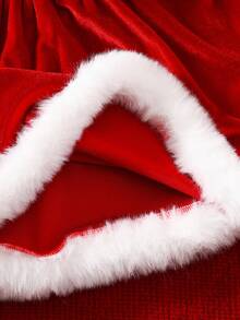 SHEIN 女童圣诞帽裙，秋冬