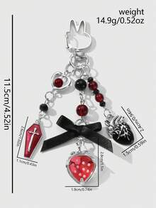 ROMWE Goth Keyrings & Keychains - Multicolor - View 16
