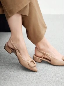 CUCCOO BIZCHIC Women's Fashion Versatile Pointed Toe Flat Shoes For Christmas Spring Shoes - Apricot - View 3