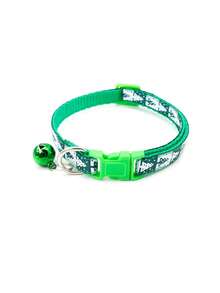 PETSIN 1 Christmas Pet Collar, Cat Collar, Dog Collar, Snowflake Print With Bell, Adjustable Size Pet Collar, Christmas Decoration, Ornament, Pet