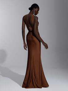 Elitara Elegant, Romantic, Sexy, Minimalist, Knitted, Stretchy, Strapless, Backless, Bodycon, Fashionable, Influencer Style, Suitable For Holidays, Vacations, Birthday Parties, Weddings, Bridesmaid Dresses