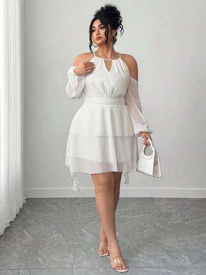 Plus White Dresses | Fashion Plus White Dresses | SHEIN USA