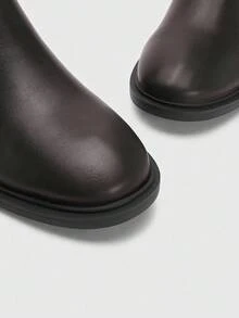 CUCCOO BIZCHIC 女士尖头休闲粗跟踝靴 - 咖啡棕 - 查看 7