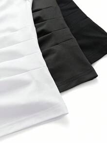 Chiquease Women's Summer Solid Color Stand Collar Pleated Casual Tank Top