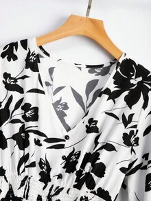 GlowEve CURVE Vestidos de Halloween talla grande - Blanco y Negro - Ver 7