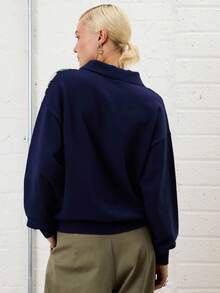 COUREZ Oversized Jacquard Arglye Knit Polo Long Sleeve Top With Button Front /Y2K Going Out Outfits Fall Women Clothes Winter Clothes For Women Gothic Club Outfits Women Sexy