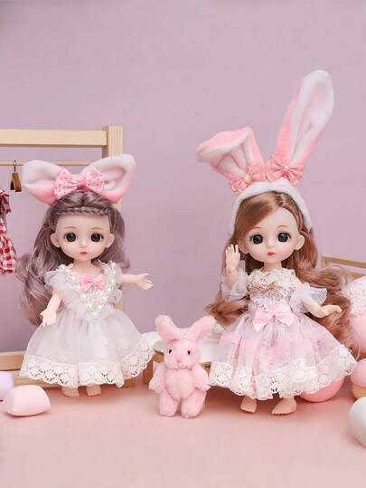 Zazumi 1PC Princess Doll For Girls Birthday Gift For Daughter Party Favors Collectible Display Model For Home Decor Small Doll For Gifts And Playsets