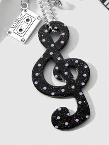 ROMWE Anime Keyrings & Keychains - Black and White - View 7