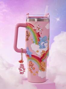 SHEIN X Care Bears 8 tấm nhận dạng phụ kiện cốc acrylic, 8 tấm trang trí tay cầm cốc hình gấu cá nhân, móc khóa, thích hợp cho cốc có tay cầm, văn phòng, gia đình, tiệc sinh nhật - Nhiều màu - Xem 3