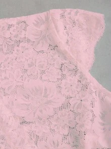 Fairmaia 时尚优雅的德国传统蕾丝领女式衬衫 - 粉色 - 查看 5