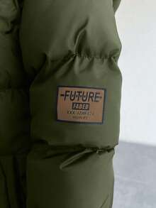 SHEIN Cottnline Women Winter Coats - Dark Green - View 3