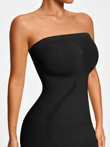 SHEIN 2 Packs Seamless Strapless Cami Shapewear Slip Set Dress Body Shaper Bust& Butt Lifter -Tummy Waist Control - Multicolor - View 9