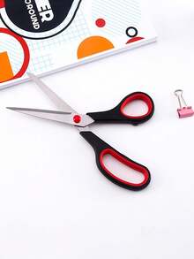 1PC Scissors With Ultra Sharp Blades, Multipurpose Sharp Sewing Craft Fabric Scissors For Office Home Office Teacher Art Supplies, Soft Comfort-Grip Right/Left Handles - Multicolor - View 2
