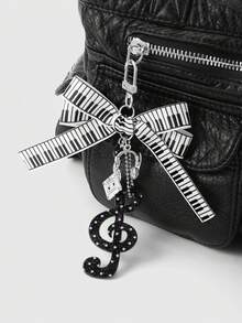 ROMWE Anime Keyrings & Keychains - Black and White - View 3