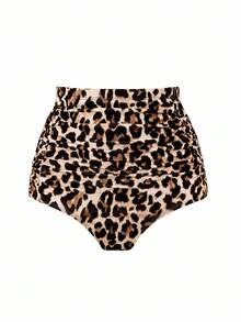 Zestiva 2025年新款女士夏季休闲运动聚会豹纹高腰收腹泳衣下装 - 彩色 - 查看 3