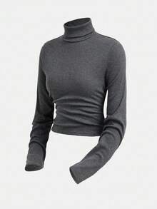 Girlism Tween Girls Grey Knit Pullover Sweater And Cargo Pants Set Fall Winter - Dark Grey - View 6