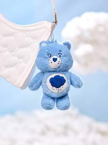SHEIN X Care Bears 1 件熊包挂饰，蓝色吊坠，可挂在包上，装饰背包 - 藍色 - 查看 4