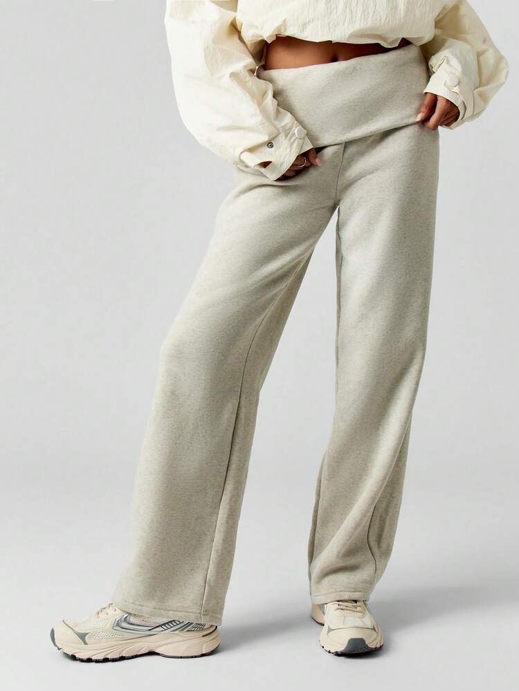 MISSGUIDED High Waisted Wide Leg Sweatpants For Women Cozy Loungewear Pants Casual Comfort Trousers