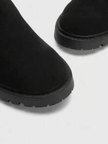 CUCCOO BIZCHIC Stivali alla caviglia da donna con fibbia, di moda casual, adatti per uso quotidiano - nero - Visualizzare 7