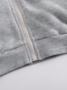 SHEIN 2pcs/Set Young Girls Elegant Slim Fit Jacket And High Waist Wide Leg Pants Set, Spring/Autumn Fall Winter