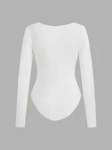 SHEIN EZwear 3 件套女士方领长袖紧身连衣裙，适合秋冬季 - 彩色 - 查看 6