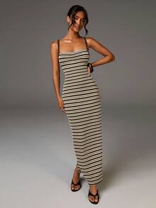 Athîral Women's Fashion Vacation Casual Spaghetti Strap Dress