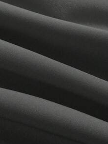 Sweetra Plus Size Casual Color Block 2 In 1 Drawstring A-Line Long Dress Maxi Women Outfit - Black - View 3