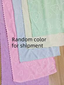 SHEIN 1件套超细纤维毛巾套装压花熊图案速干浴巾沙滩巾超柔软吸水豪华水疗泳池毛巾礼物 - 彩色 - 查看 8