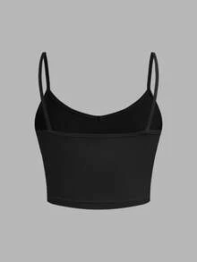 SHEIN EZwear 3 件套女士休闲简约豹纹印花套装 - 短款上衣、吊带背心、短裤、夏季 - 彩色 - 查看 4