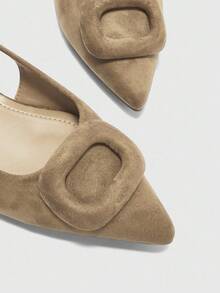 CUCCOO BIZCHIC Women's Fashion Versatile Pointed Toe Flat Shoes For Christmas Spring Shoes - Coffee Brown - View 6