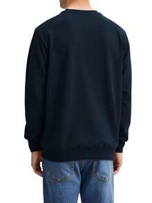 Diesel Men's Pullover Sweatshirt Navy Blue - Navy Blue - View 2
