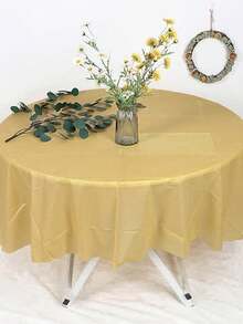 1 chiếc khăn trải bàn tròn bằng nhựa nhiều màu dùng một lần kích thước 84 inch, khăn trải bàn tròn hoàn hảo cho tiệc sinh nhật, đám cưới, ngày lễ, tiệc năm mới 2025, trang trí bàn tại nhà, khăn lau đường kính 213cm, khăn trải bàn trang trí ngày lễ tình nhân - Nhiều màu - Xem 10